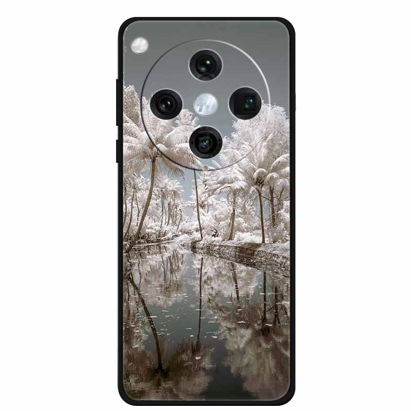 Christmas Cover For Oppo Find X8 Pro 5G 6.78"Black Silicone Cases TPU Santa Claus Christmas Tree Back Cover For Oppo Find X8 5G