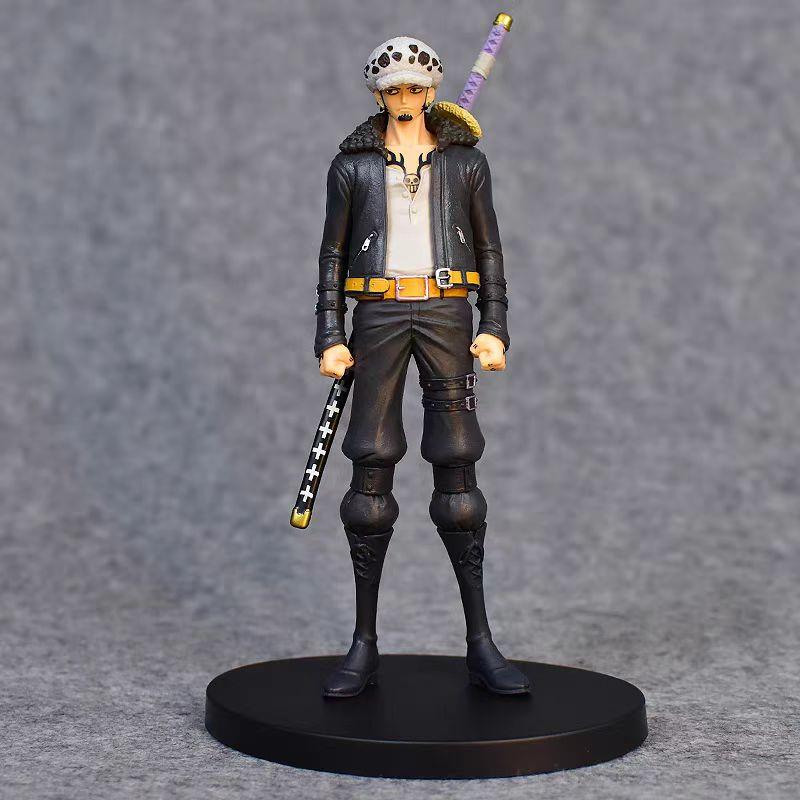 Cartoon Anime One Piece Battle Form Shanks Brooker Trafalgar Law Figures Toys Model Collect Statue Doll Decoration Gift