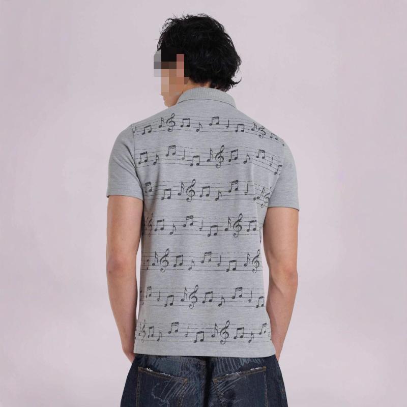 European and American Summer Trend Street Printed Gray Top