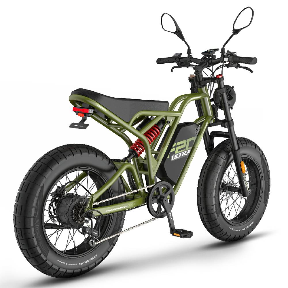 Electric Bicycle All Terrain Fafrees F20 Ultra 750W Motor 20" Tire Fully Suspended Adult Electric Bike 48V 25AH LCD Display 7 Speed
