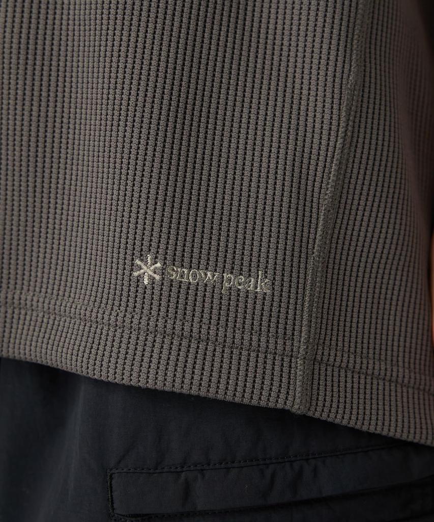 Snow Peak Dry Thermal Short and Size Charcoal T-Shirt TS-25AU002, Sleeve, Men's Women's, M,