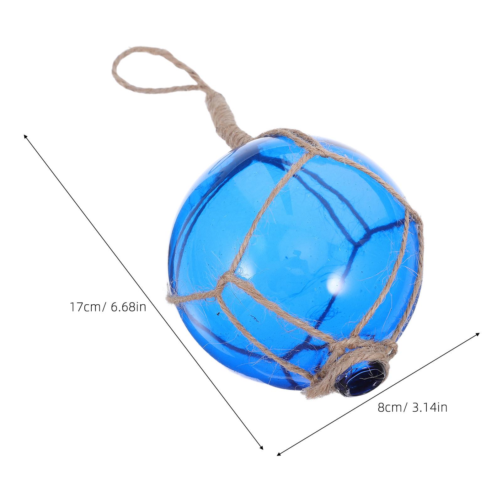 6Pcs Nautical Glass Fishing Float Buoy
