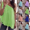 Stylish Womens Casual One Off Shoulder Shirt Blouse In Comfortable Plus Size Design