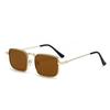 Rectangular Metal Sunglasses for Men Original European and American Retro Fashion Trends Shades for Men Steampunk Glasses