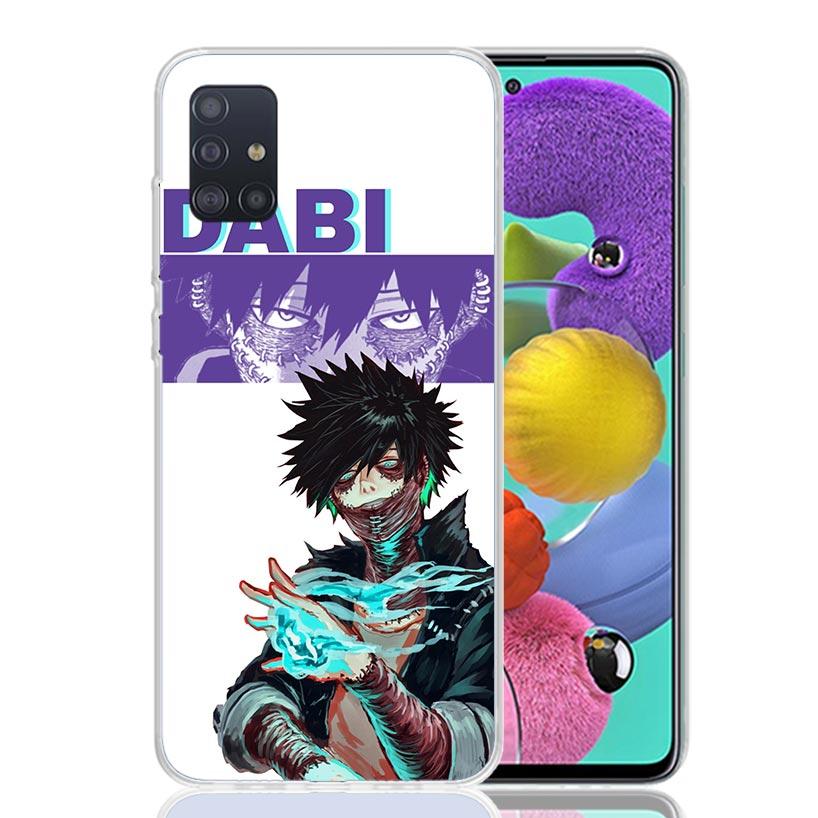 My Hero MHA Dabi Bnha Phone Case For Samsung Galaxy A52 A32 A22 A12 A02S A50S A30S A51 A31 AA71 Note 20 Ultra 10 S10 Plus Galaxy