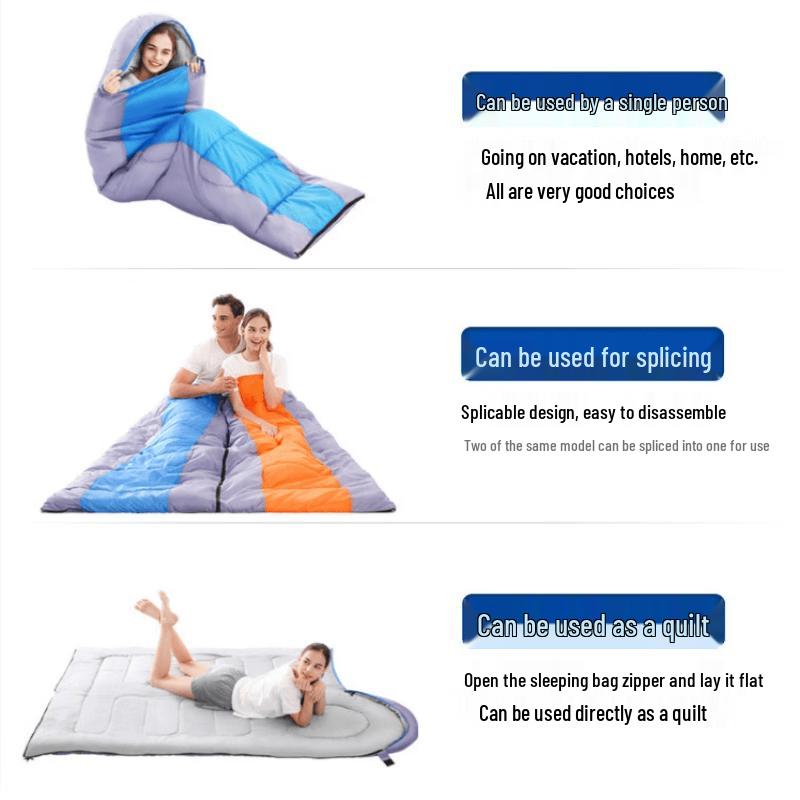 Ronglv Outdoor Warm Cotton Sleeping Bag Set