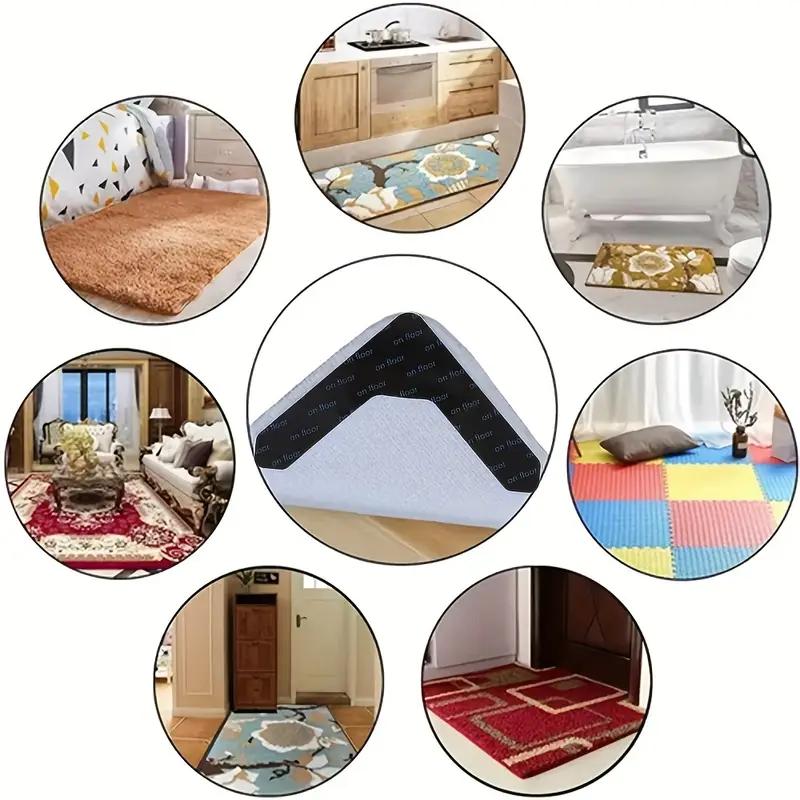 Non-slip Washable Carpet Stickers, Hardwood Corner Carpets, Prevent Carpet Movement and Piping, U-shaped Carpet Stickers
