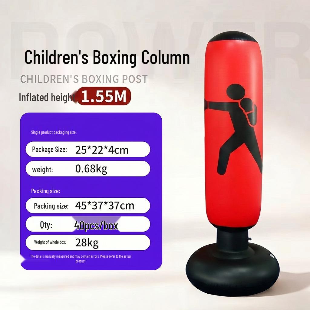 PVC Parent-Child Interactive Inflatable Boxing Tumbler Toy for Home & Outdoor Use