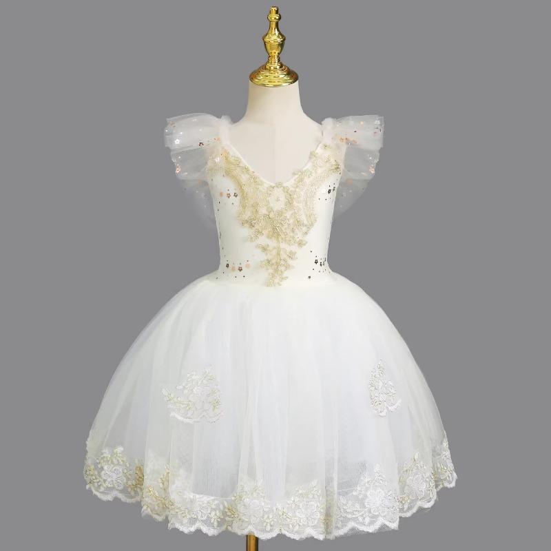 Fashion Ballet Dress Stage Performance Costume Girl's Ballerina Outfit Children's Clothes Ballet Dance Wear Summer Dresses