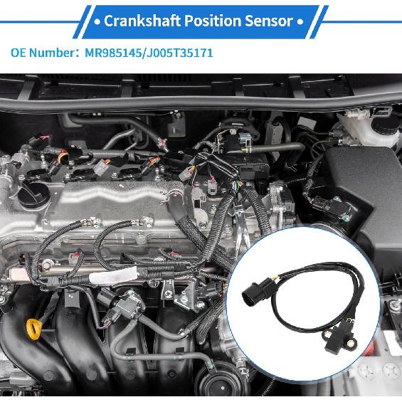 1 Pc Crankshaft Position Sensor for Mitsubishi Galant 3.8 2004-2006 Sturdy Metal Plastic Black Engine Crank CKP Sensor