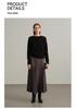 Women's Sequined Cashmere Sweater - Thickened Roll-Edge Round Neck, Versatile Autumn/Winter Casual Knit Base Layer