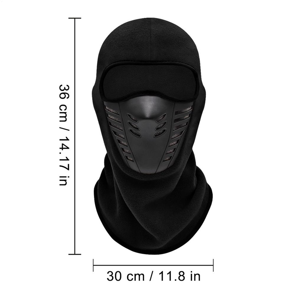 

Motorcycle Face Cover For Winter Cycling Face mask Beanie Ski Cover Windproof Fleece Thermal Neck Gaiter Winter Warm Ski Mask чорний
