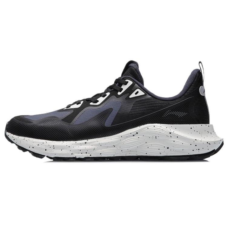 New LiNing Cloud Shield Rebound Cushioning Low Top Running Shoes Unisex Black Gray Color ARHR079-1