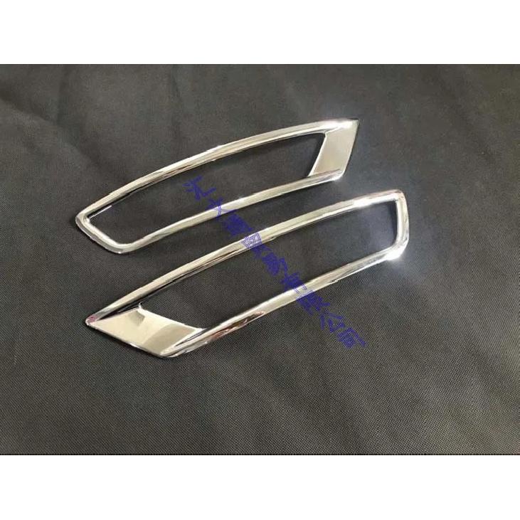 For Mazda CX-8 CX8 2018    ABS Chrome Rear Reflector Fog Light Lamp Cover Trim Bezel Frame Styling Garnish