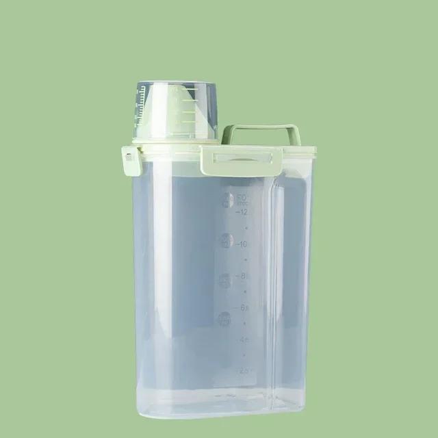 

Airtight Sealing Pet Food Container Dog Food Box Cat Food Storage Feeder Bucket Feed Storage Barrel Pet Food Storage Supplies S 16.5X15.5X11cm зелёный