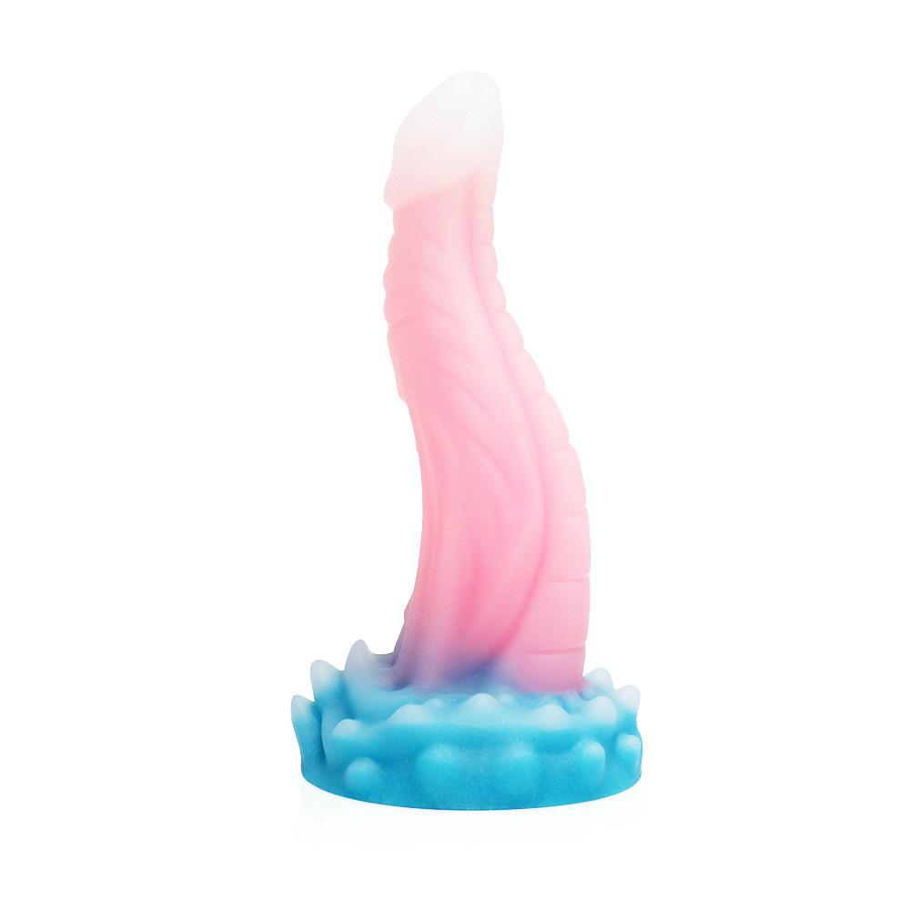 Conjunto de Plug Anal de Silicone Luminoso Colorido Misto - Brinquedos Eróticos Macios para Homens e Mulheres