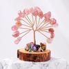 Multicolor Crystal Wishing Tree Copper Wire Crystal Decorative Trees Fortune Tree Figurine  Desk