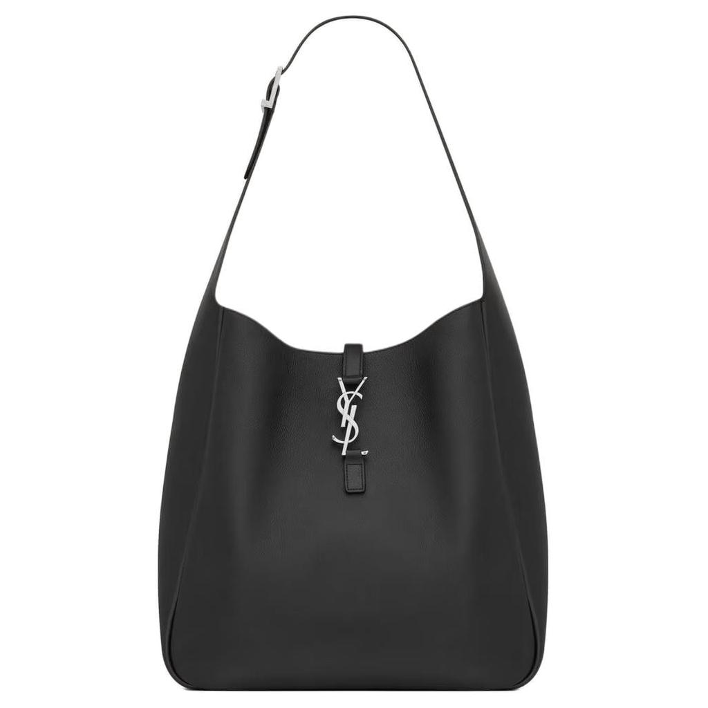SAINT LAURENT Le 5 A 7 Calfskin Shoulder Bag Large Women's Black 753837-AACQG-1000