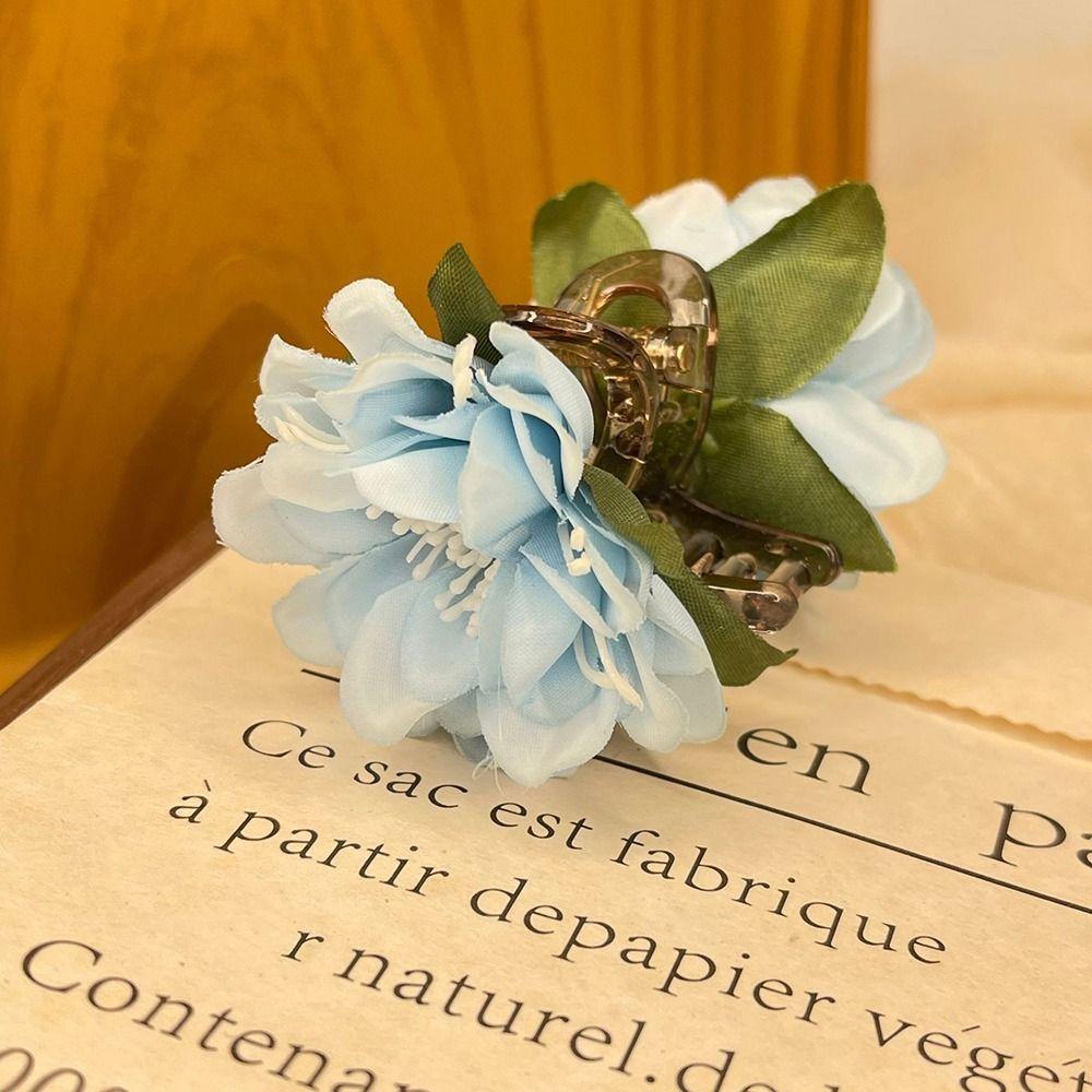 Cloth Artificial Flower Hairpin Seaside Bohemian Style Hair Clip Cute Flower Hair Clip  Summer