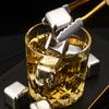 Premium Grade Stainless Steel Chilling Stones for Whiskey Wine Drink