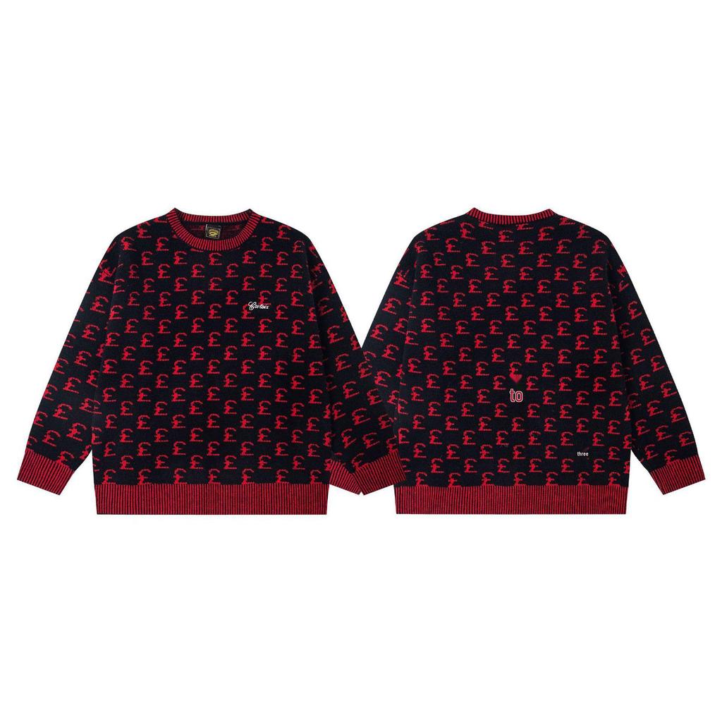 Corteiz Trendy Woolen Zipper Cardigan - American Retro Street Hip Hop Unisex Jacket