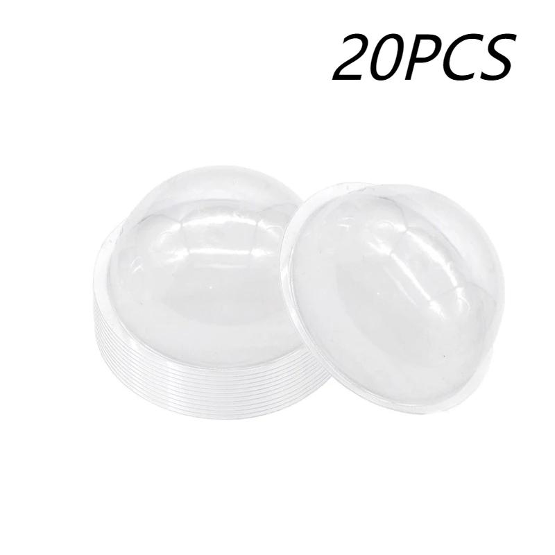 10/20/50PCS DIY Half Ball Cover Clear Candy Dome Set Plastic Half Dome Ornament Christmas Halloween Party Gift Packaging Cover