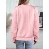Ladies, Casual, Collar Zipper, Long Sleeved Hoodie, Women's Clothing, T-shirt