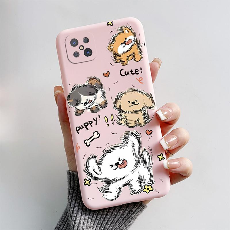 Case For OPPO Reno4 Z 5G Cute Cat Cartoon Puppy Dog Soft Silicone TPU Shockproof Back Cover On Reno4Z Reno 4 Z 4Z CPH2065 Funda