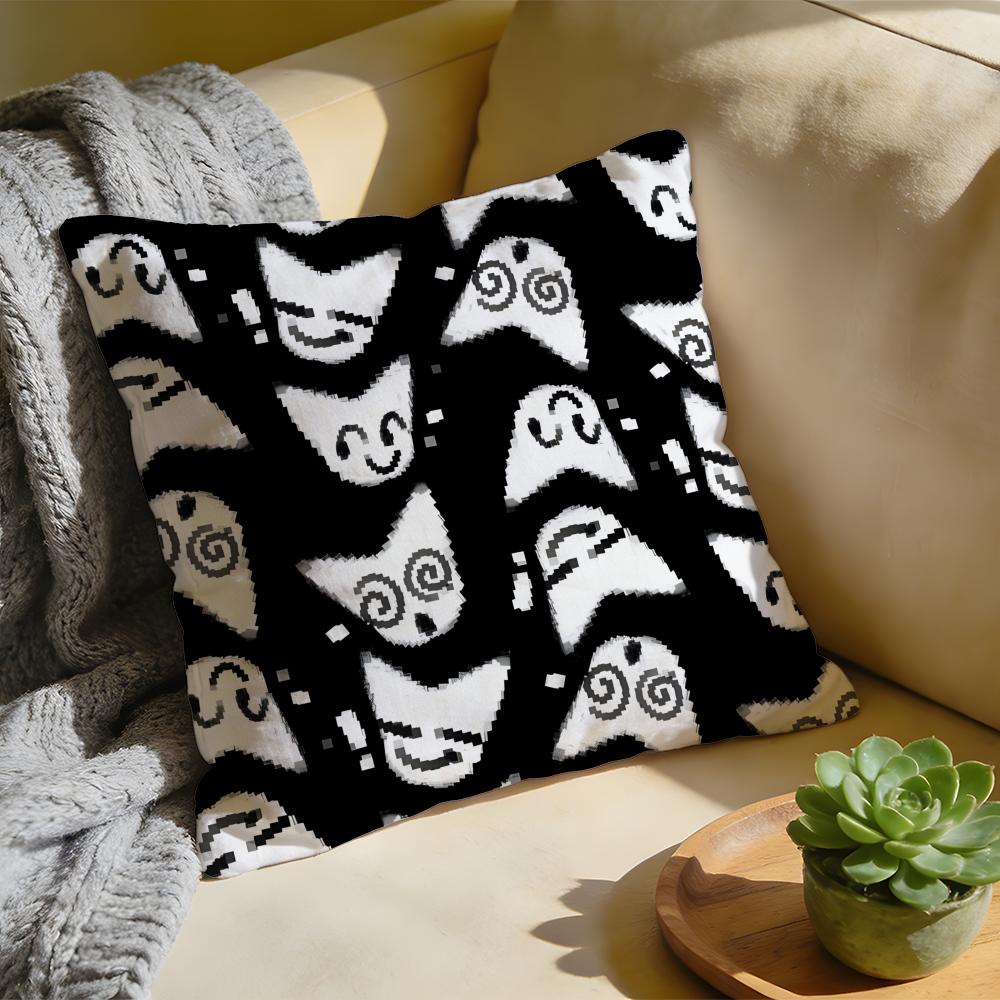 Cushion Cover  Washed Linen  Soft Breathable Decorative Case For Sofa Home BBoykisser Silly Cat Cute Pillow Cover