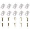 Clip per Specchio Senza Cornice Clip per Specchio in Plastica Leggere Lunga Durata Materiale Premium Fissaggio Sicuro Design Estetico