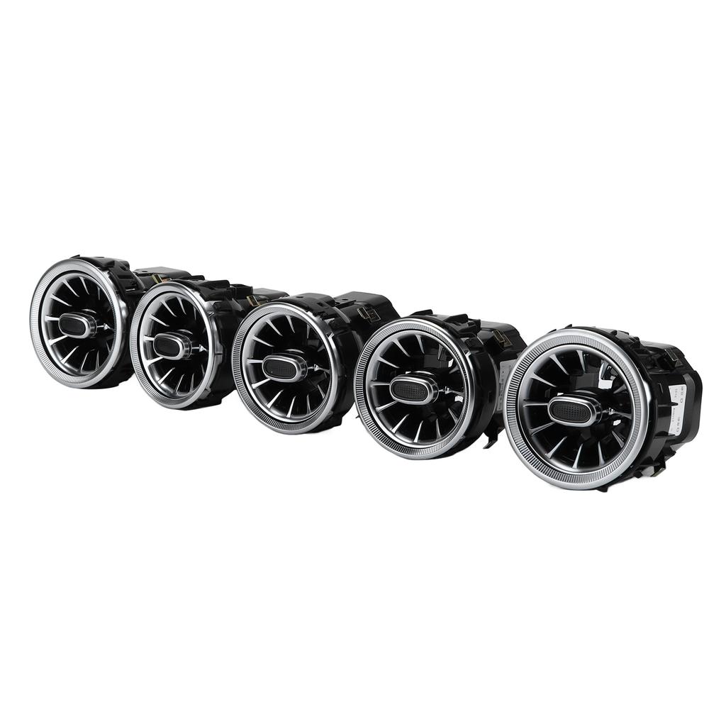 5pcs 3 Color Front LED Turbine Air Vent Ambient Light Kit Replacement for MercedesBenz C GLCClass