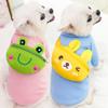 Hund- und Katze-Reißverschlüsse, Niedliche Katzenkleidung, Haustierbedarf, Frosch-Wärme für Herbst und Winter, Bichon Frise Hund Kampfrucksäcke, Kleidung