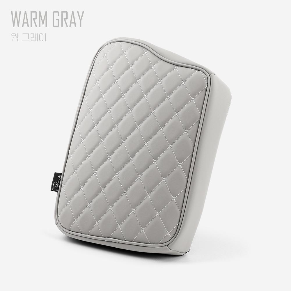 Car Interior Accessories Centre Console Armrest Box Pad & Protective Cover Black Leather Material For Hyundai Palisade -2025 серый