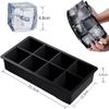 4/6/8/15 Grids Silica Gel Ice Cube Mold Large Square Ice Cube Ice Cube Mold DIY Ice Maker Cube Tray Ice Cube Tray