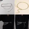 Gold And Silver Metal Waist Chain For Women With Lobster Clasp For Summer Fashion Accessory