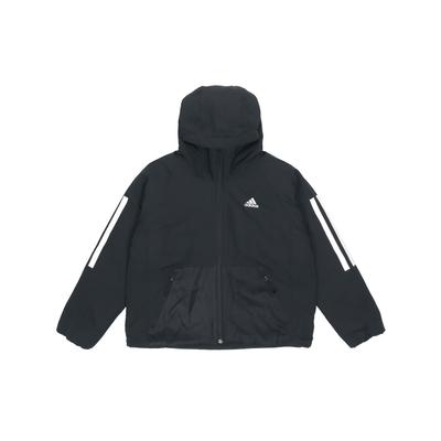 Logo Buchstaben Print Warm Outdoor Sport Lässig Kapuzen Baumwolljacke Damen Jacke Schwarz DZ1518