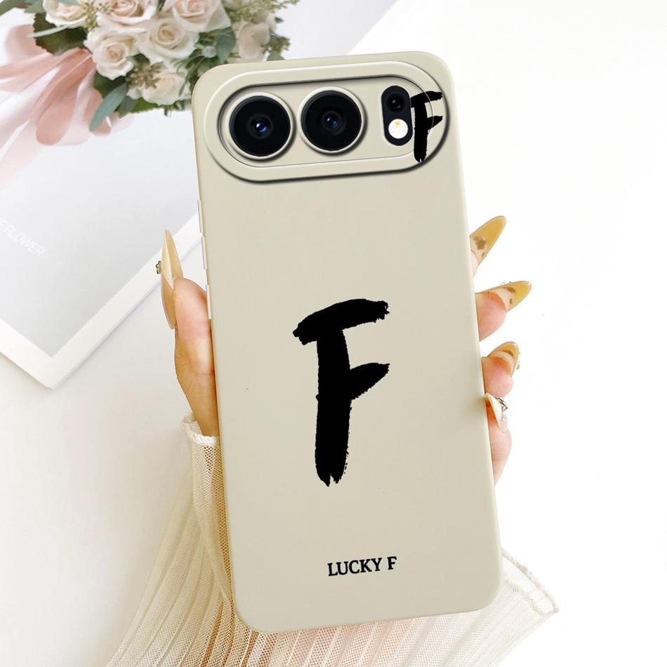 For Honor 500 5G Lucky Initial Letter Phone Case For Honor 500 MEY-AN00 Soft Silicone Shockproof Cases Bumpers