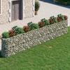 Vidaxl Raised Gabion Planter Galvanized Iron 540X50X100 Cm