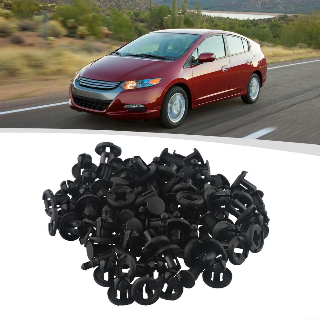 Nylon Bumper Retainer Clips Set Black Replacement Fastener Accessories