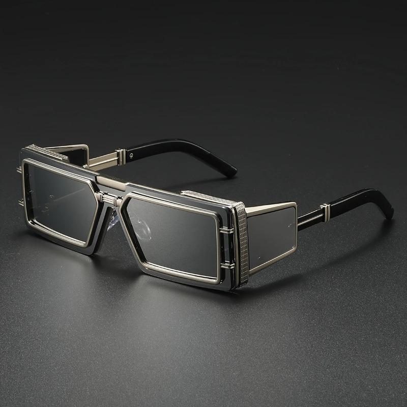 Non-polarized Square Sunglass Men Vintage Luxury Sunglasses Women Fashion Glasses