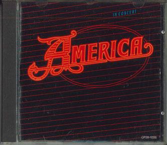 

CD AMERICA - In Concert Live Best CP281006 TOSHIBA EMI Japan Rock Used