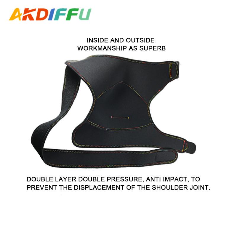 Aikedi Adjustable Compression Shoulder Support Pad - Blue Barbell & Badminton Sports Gear