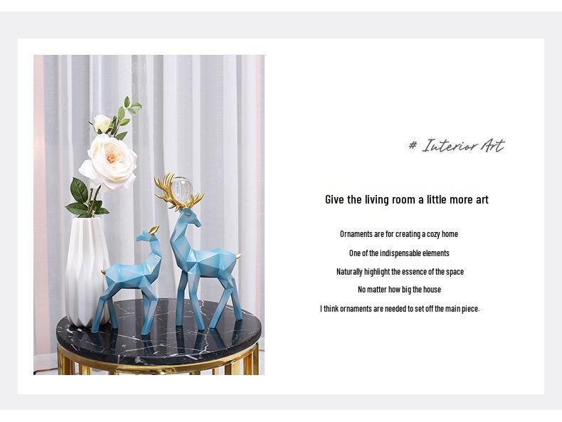 Nordic Style Modern Deer Ornament - Creative Animal Design for Home Decoration and Gifts
