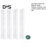 4Pcs Moss Pole Plant Climbing Support D-Shaped Design Easy Attachment Vertical Growth Stackable Plant Supports