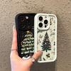 Merry Christmas Tree Silicone Phone Case For iPhone 17 16 15 14 13 12 11 Pro Max 17 Air 16E XS X XR 7 8 Plus Soft Silicone Cover