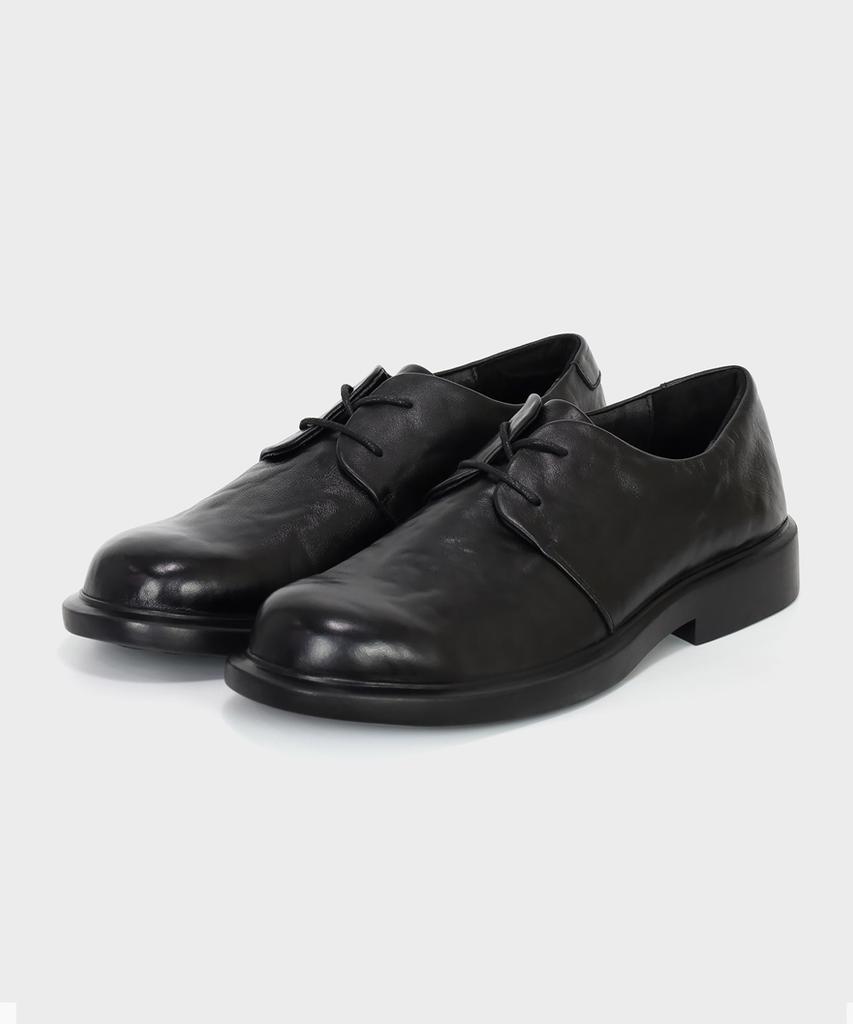 Miamiproject Mono27 Scamander Calfskin Rich Derby Shoes Real Black
