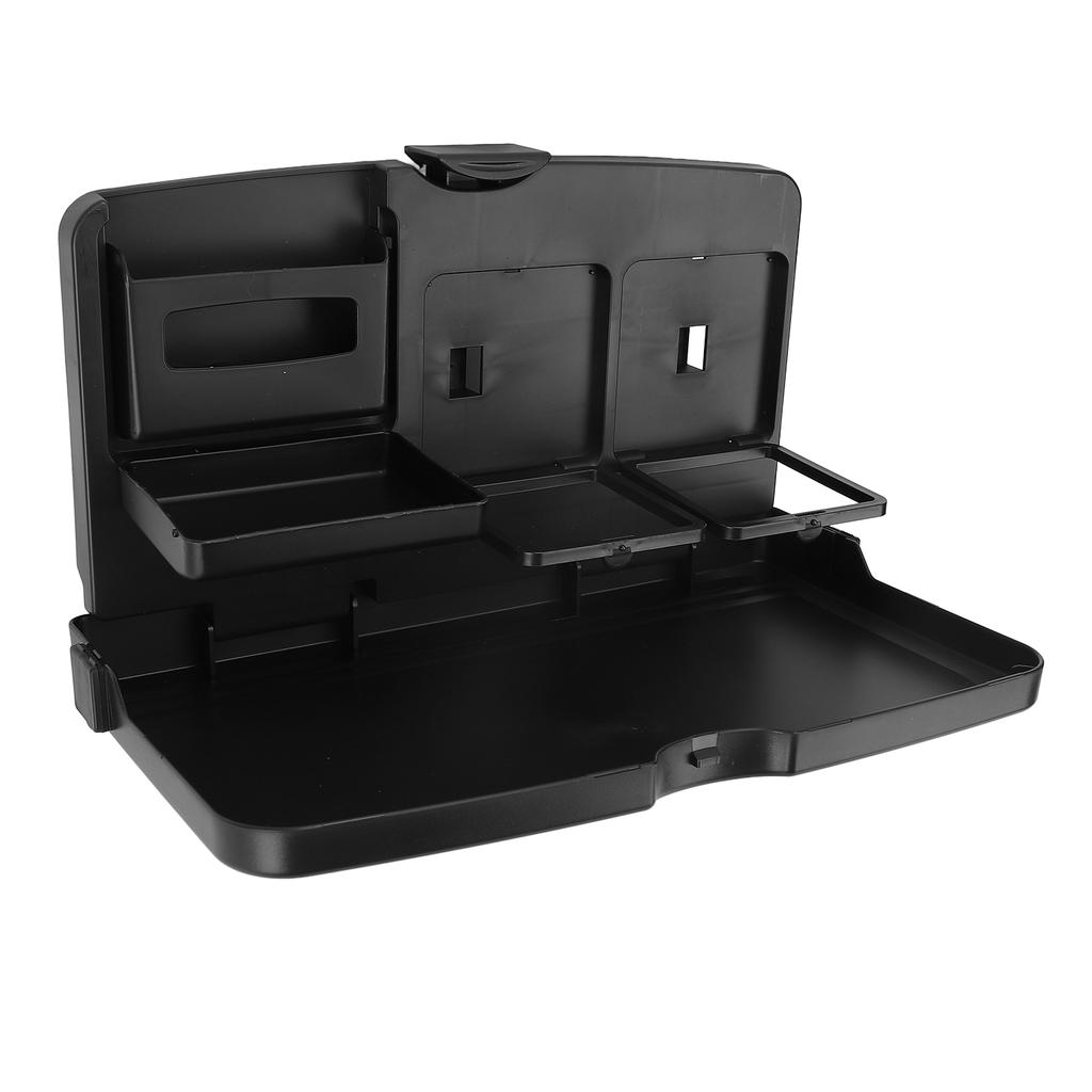 Car Back Seat Tray Table Foldable Auto Backseat Food Trays Desk Multifunctional Travel Tray with Phone Holder for