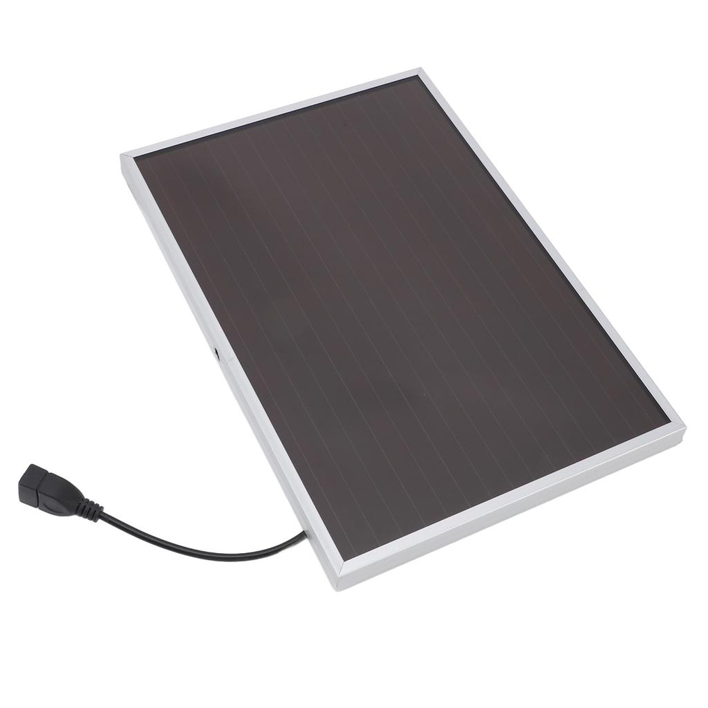 20W 12V Solar Panel Aluminum Frame Amorphous Silicon Panel High Temperature Resistant Fireproof USB