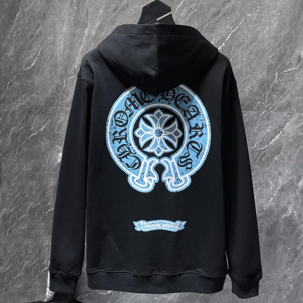 8662 CHROME HEARTS New Spring and Autumn Plus-size Thin Style Classic Style Logo Hooded Sweatshirt for Couples