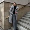 Winter Oversized Warm Long Cotton Padded Coats Women Loose Belt Quilted Parkas Jackets Thicken  Lace Up Single Breasted Overcoat